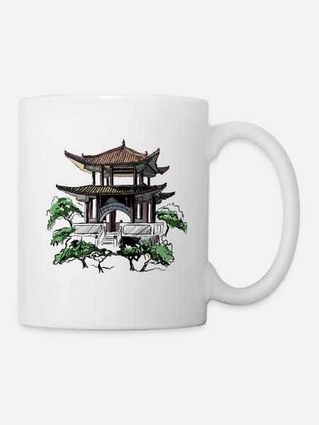Pagode - Tasse - Weiß