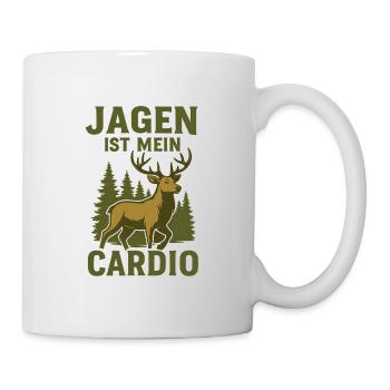 Jäger Herzschlag motiv - Tasse - Weiß - Rechts