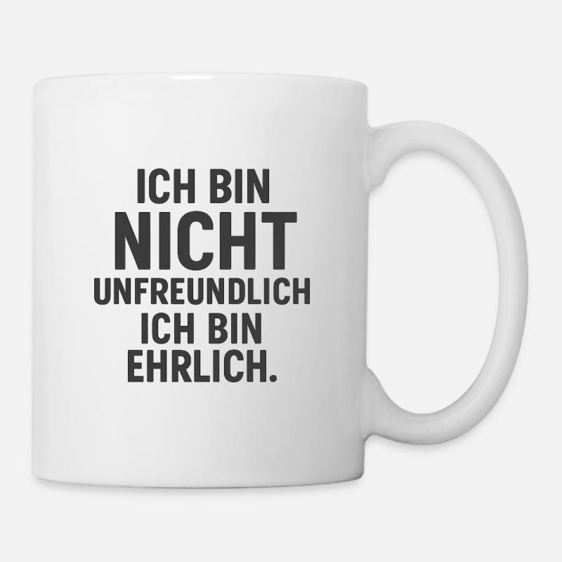 Hostile Honnête - Sombre - Mug blanc - blanc