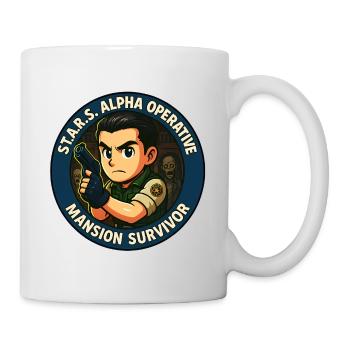 S.T.A.R.S. Alpha Operativ - Tasse - Weiß - Rechts