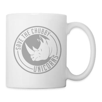 Save the Chubby Unicorn Logo - Mug - white - Right