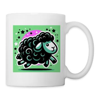 Mouton noir - Mug blanc - blanc - Droite