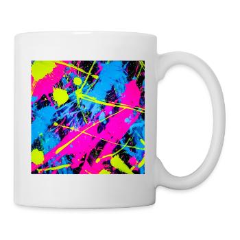 Abstract Neon Color Spot - Mug - white - Right