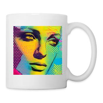 Colorful Pop Art Portrait - Mug - white - Right