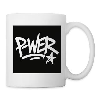 Graffiti Style Power Text Design - Mug - white - Right