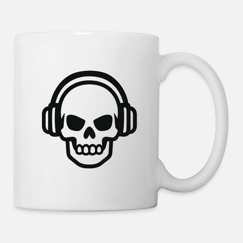 Schädel - Tasse - Weiß