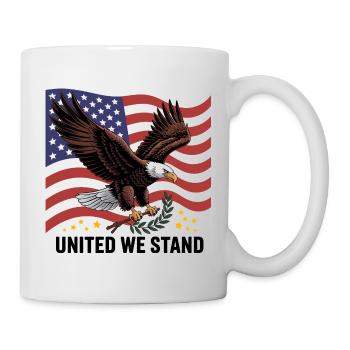 Adler und Flagge - Tasse - Weiß - Rechts