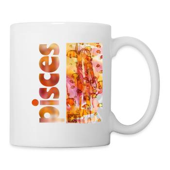 Zodiac sign Pisces - Mug - white - Right