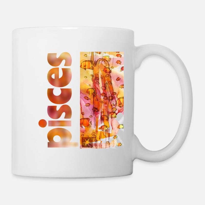 Sternzeichen Fische - Tasse - Weiß