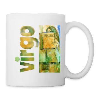 Signe du zodiaque Vierge - Mug blanc - blanc - Droite