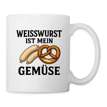 Weisswurst is my vegetable - Mug - white - Right