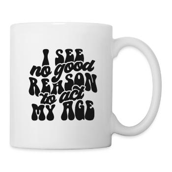 Druckdesign mit Selbstakzeptanz-Botschaft - Tasse - Weiß - Rechts