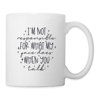 Expressive body posing with stars - Mug - white - Right
