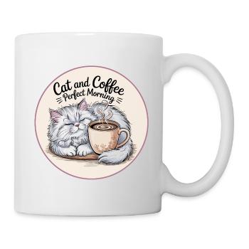 Cats and coffee morning mug - Mug - white - Right