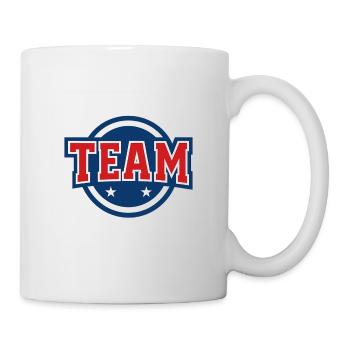 Conception du logo de l’équipe - Mug blanc - blanc - Droite