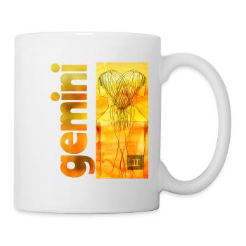 Sternzeichen Zwillinge - Tasse - Weiß - Rechts