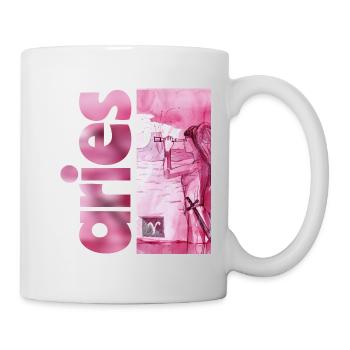 Zodiac sign Aries - Mug - white - Right