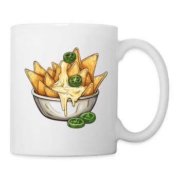 Nachos with cheese dip and jalapenos :) - Mug - white - Right