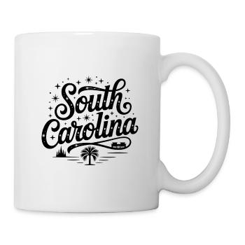 South Carolina - Souvenir USA State Design - Tasse - Weiß - Rechts