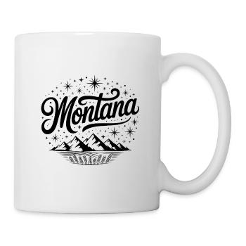Montana - Souvenir USA State Design - Tasse - Weiß - Rechts
