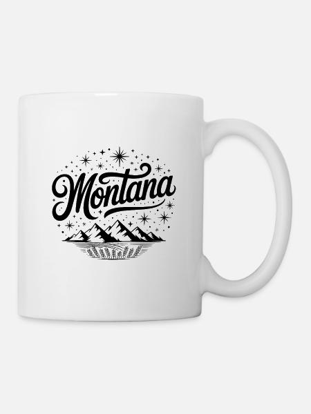 Montana - Souvenir USA State Design - Tasse - Weiß