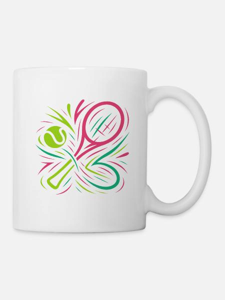 Padel néon - Mug blanc - blanc