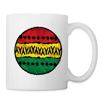 Colored Afro Design Cotton Cloth - Mug - white - Right