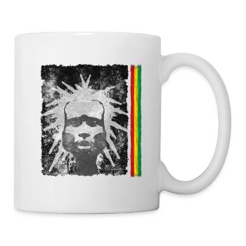 Reggae Inspiration mit Löwenmaske - Tasse - Weiß - Rechts