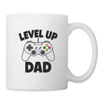 Level Up Dad – Christmas Gamer Gift - Mug - white - Right