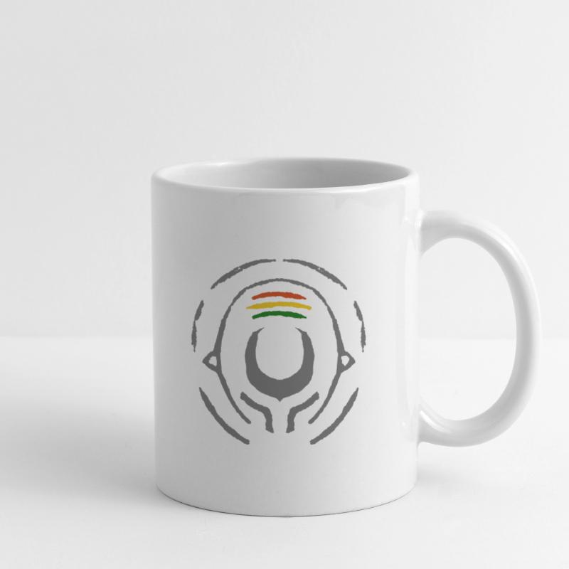 Abstract Reggae Circle Pattern Mug