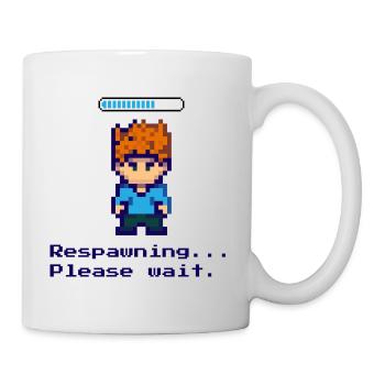 Réapparition... Veuillez patienter. Un design pour tous les joueurs - Mug blanc - blanc - Droite