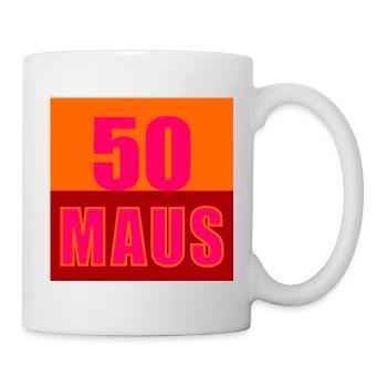 Fifty-year-old mouse 50th birthday - Mug - white - Right