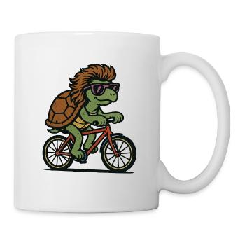 Bike Turtle - Mug - white - Right