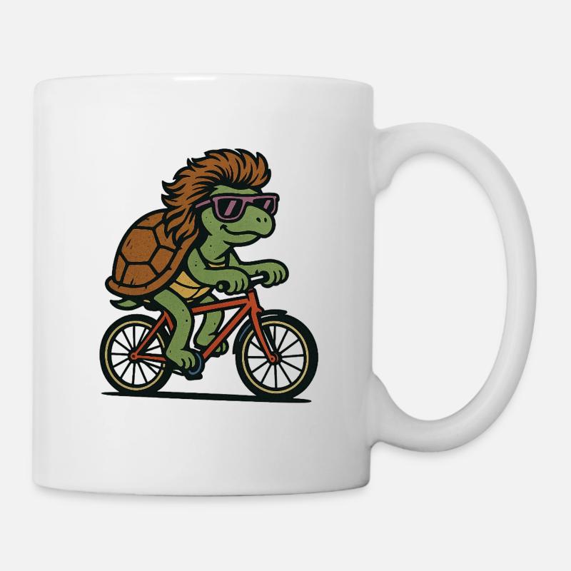 Bike Turtle - Mug - white