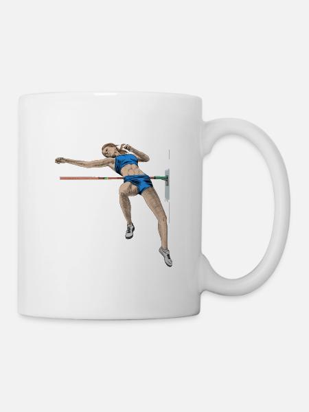 Hochsprung - Tasse - Weiß