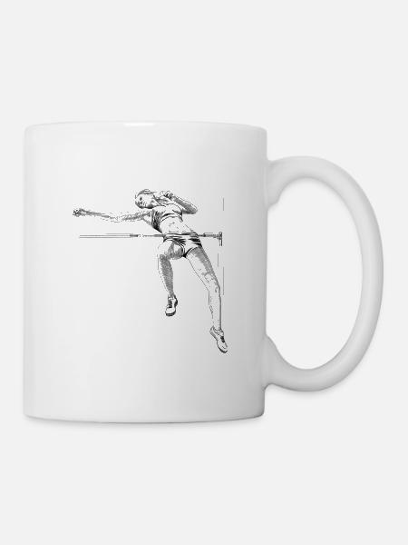 Hochsprung - Tasse - Weiß