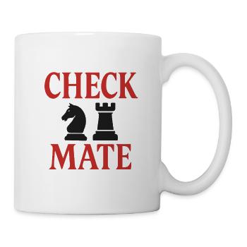 Schachliebhaber Motiv Design - Tasse - Weiß - Rechts