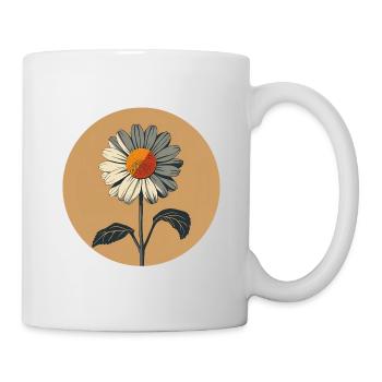 Minimalist Daisy Illustration - Mug - white - Right