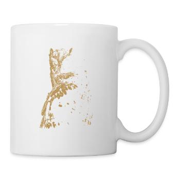 The owl with the word wisdom of which it is the symbol - Mug - white - Right