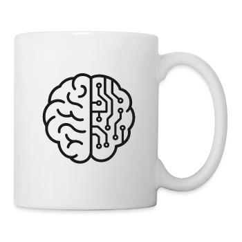 Futuristische Gehirn-Designs - Tasse - Weiß - Rechts