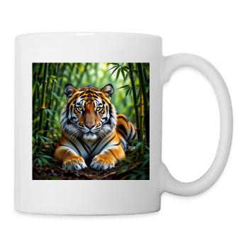 Dschungel-Tiger - Tasse - Weiß - Rechts