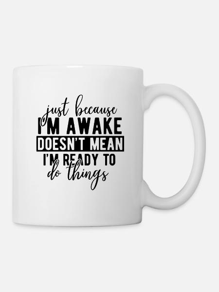 Abstraktes geometrisches Muster - Tasse - Weiß