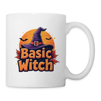 Basic Witch Halloween-Spruch - Tasse - Weiß - Rechts