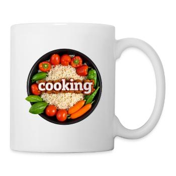 Kulinarisches Kochen mit Frischem Gemüse - Tasse - Weiß - Rechts