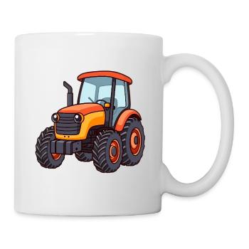 Tracteur - Mug blanc - blanc - Droite