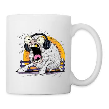 Crying Sheep with Headphones - Mug - white - Right