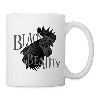 Ayam Cemani Black Beauty - Tasse - Weiß - Rechts