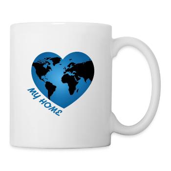 My Home – Heart Planet Earth - Mug - white - Right
