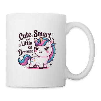 Charm licorne mignon avec humour - Mug blanc - blanc - Droite