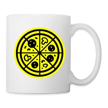 Pizza Symbol Pizzeria - Tasse - Weiß - Rechts